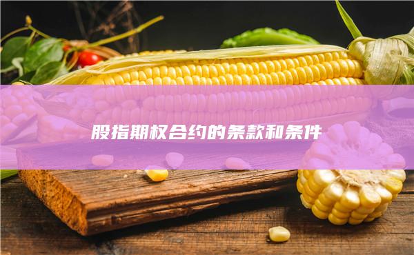 股指期權(quán)合約的條款和條件