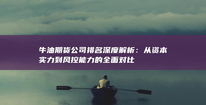 從資本實(shí)力到風(fēng)控能力的全面對比
